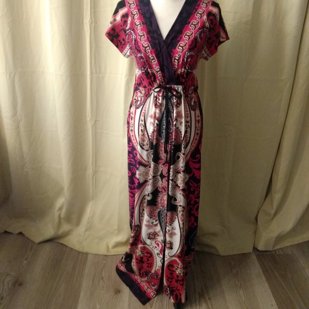 Venus full slit in front maxi top